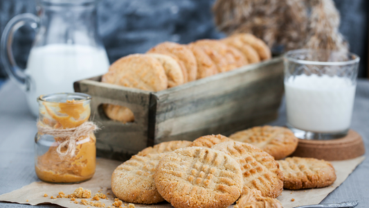 Galletas de Avena y Mantequilla de Maní Sin Gluten ni Lactosa