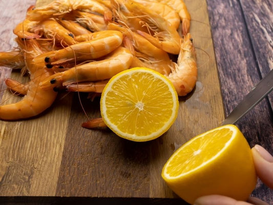 Gnocchi de ricotta con salsa de limón y camarones