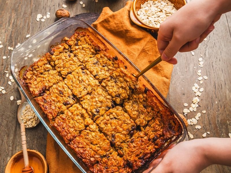 Bizcocho de avena y yogurt griego